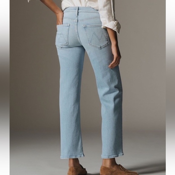 Lil MOTHER mid rise rambler zip ankle in Light blue Balls In Your Court - Picture 2 of 8